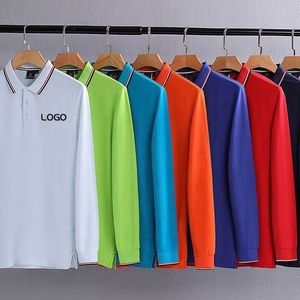 Moda nuevos materiales doble Piqué tejido algodón sólido hombres manga larga para camisas cuello vuelto antiarrugas transpirable - Product Image 5