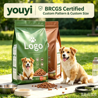 YOUYI Sachet Doypack 1kg 2kg 5kg pour croquettes pour chien, anti-perforation, avec fermeture éclair, OEM pour aliments pour animaux de compagnie