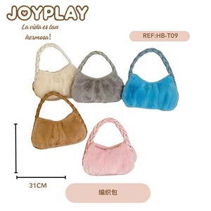 Bolso de Ganchillo Hecho a Mano HXH, Bolso de Mano de Ratán Moderno y Casual con Gran Capacidad y Dos Asas, Diseño de Paja Tejida Natural - Product Image 1