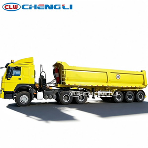 รถพ่วงดั๊มพ์สามเพลา 35CBM CLW 30-80 ตัน สำหรับขนส่งวัสดุก่อสร้างและแร่ - Product Image 4