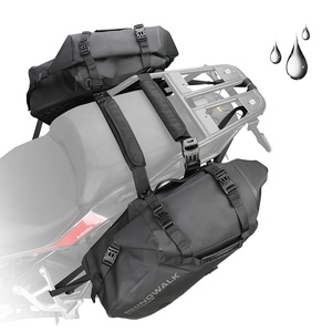Alforja <span class=keywords><strong>Impermeable</strong></span> Rhinowalk de 28 Litros para Aventura en Motocicleta, Paquete Doble de Alta Calidad para Asiento de <span class=keywords><strong>Moto</strong></span> - Product Image 3