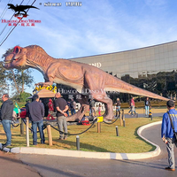 Dinosaurus animatronik seperti hidup Model 3d dinosaurus animatronik ukuran hidup robot Lifesize elektronik t-rex