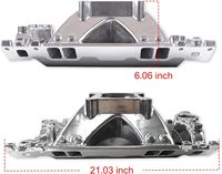 Collecteur d'admission polonais pour Chevrolet SB 1996 et versions ultérieures Vortec, Air-Gap, à plan unique, Super Idle 3500-8000 tr/min