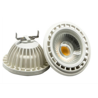 COB GU10 downlight G53 reflektör lamba ampulü 38 derece ışın açısı lens AR111 fikstür 15W alçak gerilim AC12V ayarlanabilir led spot ışık