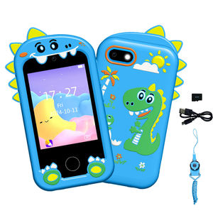 Teléfono Inteligente para Niños Z10 con Pantalla Táctil de <span class=keywords><strong>Dinosaurio</strong></span>, Cámara Dual Delantera y Trasera de 2.8 Pulgadas, con MicroSD - Product Image 1