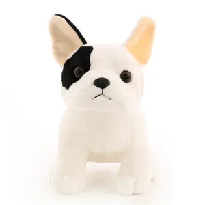 Custom Lovely Cute French Sitting Bull Dog Plush Doll Toy Bulldog Stuffed Animal Toys For Kids