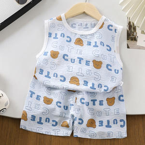 Set Estivo per Bambini: Canotta e Pantaloncini con Stampa Cartoon, Modello Leggero per l'Estate, Completo Due Pezzi per Ragazzi e Ragazze - Product Image 3