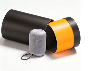 bluetooth speaker, cylinder <b>box</b>, portable audio, gift packaging, wireless speaker, round tube package - Product Image 4