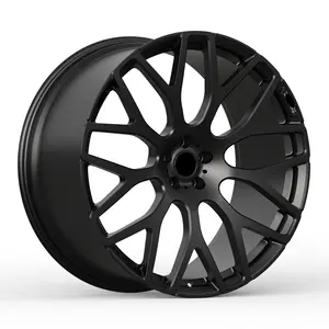 奥迪E Tron GT RS Q4 5x112 19 20 21 22英寸定制锻造车轮黑色合金轮辋