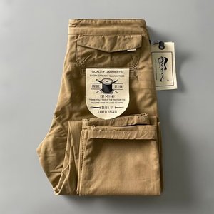 Pantalones de Trabajo Retro Americanos de Estilo Urbano para <span class=keywords><strong>Hombre</strong></span>, de Alta Calidad, Resistentes, Transpirables, Ajustados, de Cintura Media y Frente Plano, Casuales - Product Image 1