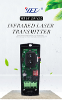 Sensor Fotoelektrik Laser Satu Sinar YET611LSR-V2.0 untuk Keamanan Rumah, Laser Pengaman Nirkabel