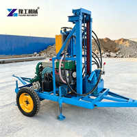 Petite machine de forage de puits d'eau hydraulique diesel à utilisation facile pour serre