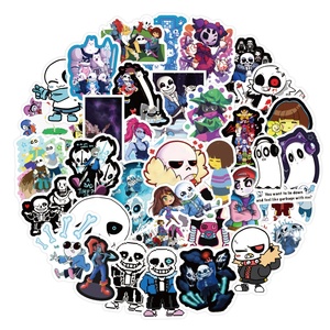 50 pezzi di adesivi per Graffiti da gioco Cool <span class=keywords><strong>Undertale</strong></span> per bottiglie da ragazza ragazzo tazza Notebook per Laptop adesivi impermeabili in vinile - Product Image 3