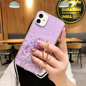 Cô Gái Long Lanh Bắt Đầu Rõ Ràng Vòng Tay Đứng Trường Hợp Đối Với <span class=keywords><strong>iPhone</strong></span> 16 Pro Max Điện Thoại Di Động Cover Quay Lại Keo Epoxy Nhà Ở Thuận Tiện Phong Cách - Product Image 6