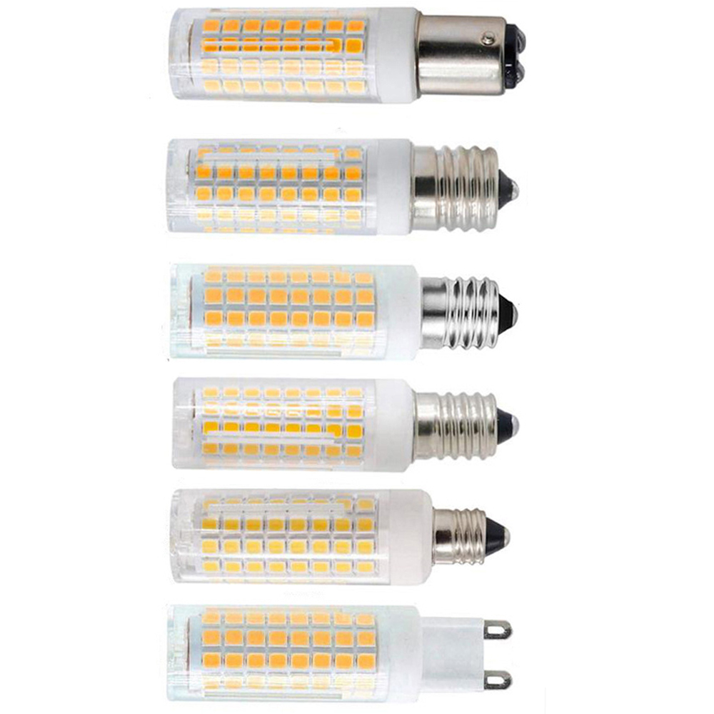 Dimmable 10w 120V 220V BA15D GY6.35 चीनी मिट्टी शरीर एलईडी मकई दीपक 2700K 3000K गर्म सफेद e11 E12 G4 G9 बल्ब का नेतृत्व किया