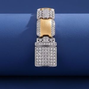 925 <b>Silver</b> Gold Tone Trendy Designer Charm Bracelet <b>for</b> <b>Men</b> and Women Luxury Adjustable Jewelry Gift Dviti Jewels - Product Image 2