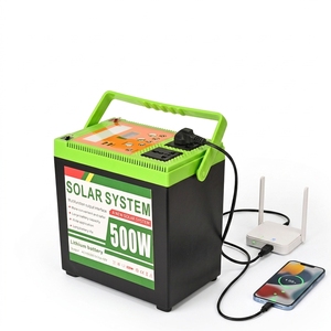 Station d'alimentation portable <span class=keywords><strong>solaire</strong></span> à batterie lithium-ion <span class=keywords><strong>pour</strong></span> camping en plein air, <span class=keywords><strong>pour</strong></span> moniteur, ventilateur, téléphone, mini-réfrigérateur - Product Image 1