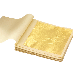 9.33*9.33cm 24k vera foglia d'oro per statua di Buddha doratura decorazione artigianale per esterni cornice antica restauro fogli oro puro - Product Image 2
