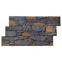 Carrelage en pierre PU, texture de brique naturelle, durable, léger, imperméable, panneau mural décoratif pour villa, hôtel, intérieur