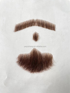 Material de Base de Encaje Suizo para Maquillaje de Barba y <span class=keywords><strong>Bigote</strong></span> de Hombre, 100% Cabello Humano, de Fábrica al por Mayor, para Cine y Televisión - Product Image 2