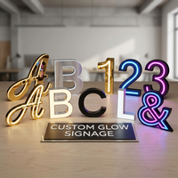 Letrero Luminoso LED 3D Personalizado para Salón de Belleza, Logotipo Metálico Retroiluminado para Publicidad Comercial, Resistente al Agua IP65 con Control Remoto