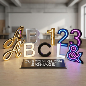 Enseigne lumineuse LED 3D personnalisée pour salon de beauté, logo métallique rétroéclairé, nom de marque pour publicité commerciale, étanche IP65, télécommande - Product Image 4