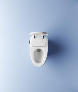 WC intelligent de luxe entièrement connecté pour hôtel, maison, villa, avec télécommande, fixation au sol, chasse d'eau S-trap, siège chauffant MDG8 Voice Co - Product Image 3