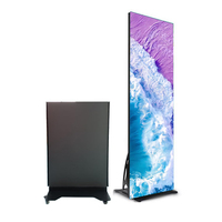 Layar Poster LED Lipat P1.25 Baru Rilis, Dapat Disesuaikan, Full Color, WiFi, Signage Digital Indoor, SDK Bisnis Layanan Mandiri