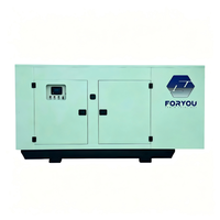Generador Diésel Silencioso Monofásico DCEC de 28kva, 50kva, 100kva con Enfriamiento Automático, Motor Perkins (Reino Unido)
