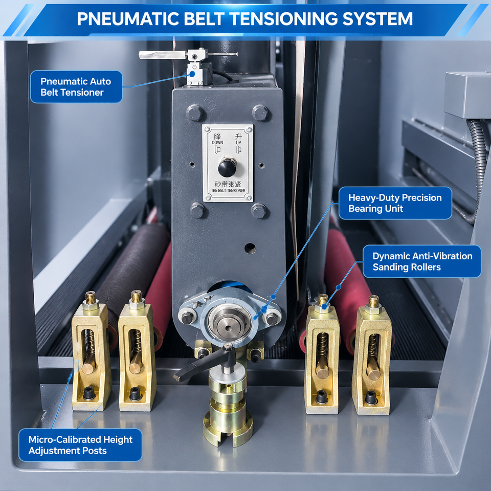 R-PR1000 Automatic Metal Sheet Deburring Machine 29kW Surface Grinding ...