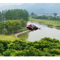 YIVTOL S ZERO EVTOL, drone monoplace avec positionnement GPS, 55 minutes d'autonomie, charge utile de 120 kg, parachute, airbag, fibre de carbone, pliable, 4K