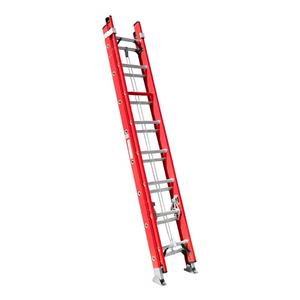 سلم تمديد من الألياف الزجاجية بطول 20 قدمًا، سلم متدرج من الألياف الزجاجية بسعة تحمل 300 رطل (150 كجم)، نوع IA L3022-28PT - Product Image 1
