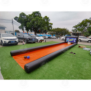 2024 Logotipo personalizado Pvc Inflable Bowling Alley Game Equipment Inflable Alley Bowling Pins y Zorb Ball - Product Image 2