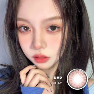 Look <span class=keywords><strong>fantaisie</strong></span> Cosplay cosmétique couleur naturelle lentilles de Contact grises, contenu 14MM 38% lunettes confortables lentilles de Contact vertes // - Product Image 2