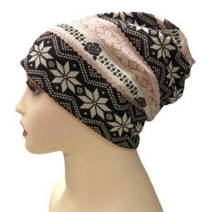 Berretto da Corsa Lavorato a Maglia con Stampa Mimetica e Fiocchi, Stampa Digitale a Sublimazione con Motivo Personalizzato, Vendita Diretta dal Produttore Senza Risvolto - Product Image 3