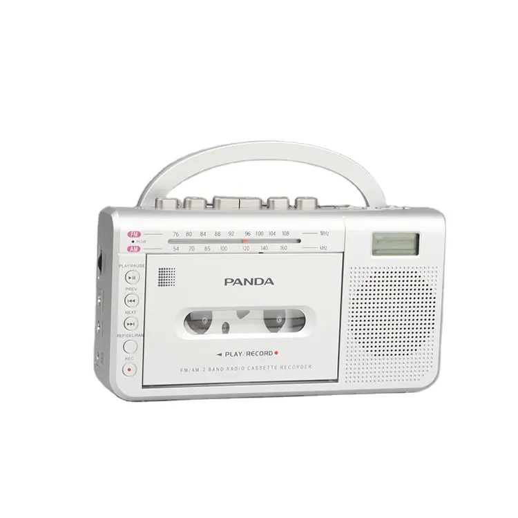 Portable Vintage Am FM Radio Cassette Tape Player SD Card Record Music Player Radio Cassette Recorder