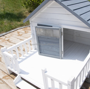 Caseta para Perros de Madera Maciza de Lujo para Exteriores, Resistente al Agua, Tipo Villa, Extra Grande, Muebles para Perros - Product Image 2