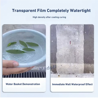 Revêtement adhésif transparent moderne imperméable pour matériaux d'étanchéité, colle transparente imperméable