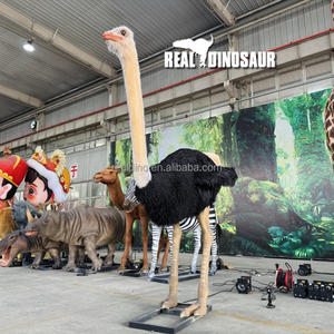 Safari Park Zoo Animales realistas personalizados Animatronic Modelo de simulación de avestruz - Product Image 6