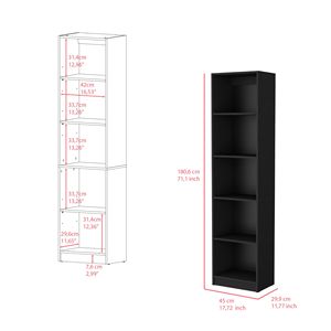 Benzoni Oficina Negro XS Librería DB Librería - Product Image 3