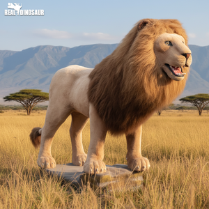 Modelo de León Animatrónico de Tamaño Real para Interiores, para Zoológicos, Centros Comerciales y Parques de Aventuras - Product Image 1