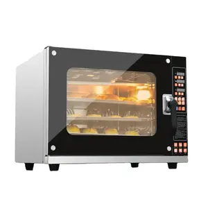 Four-layer electronic panel hot air circulation furnace Table 4 tray electric convection bread oven 220V Mini multifunctional el
