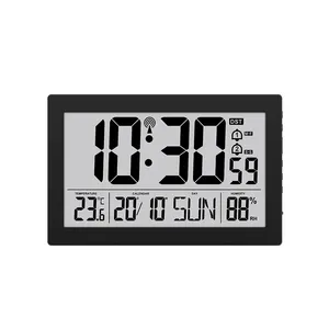 Jam Alarm besar, Jam Alarm besar waktu Snooze kalender, jam temperatur, lampu belakang meja, lampu belakang meja, tampilan besar, Kit jam Digital