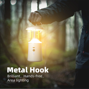 Linterna de Camping LED Recargable, Portátil, con Gancho Metálico, Manos Libres, Iluminación de Área - Product Image 1
