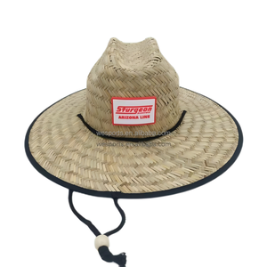 Chapeau <span class=keywords><strong>de</strong></span> paille naturel à large bord, personnalisable avec logo, protection UV extérieure, respirant et décontracté – Vente directe usine - Product Image 2