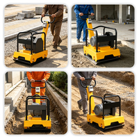 Compacteur à plaque vibrante électrique puissant de 4 kW pour compactage de sol intensif en intérieur