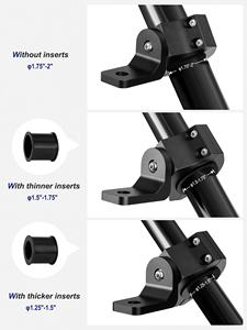 Soporte de barra de luz y látigo UTV de aluminio resistente con ajuste de 360 °. Esta abrazadera de montaje se adapta a Polaris RZR, <span class=keywords><strong>Can</strong></span> <span class=keywords><strong>Am</strong></span>, Jeep - Product Image 2