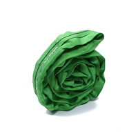 ¡Gran oferta! Eslingas de elevación verdes de poliéster 100% con certificación CE, marca OEM, 6:1 de seguridad, 2T W.L.L.