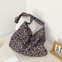 Nouveauté : Sacs bandoulière en toile à motifs floraux, cabas d'été quotidiens à fermeture éclair, logo personnalisé, vente en gros