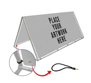 Sport Advertising Outdoor Using Display a <b>Frame</b> Sign Pop up Banner PVC Board Fold Triangle Display Stand with Accessoires - Product Image 4